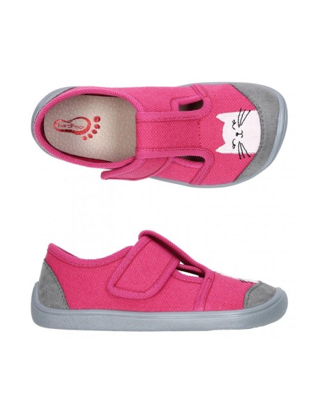 Sandalias con velcro Bar3foot Nevada Gato Fucsia