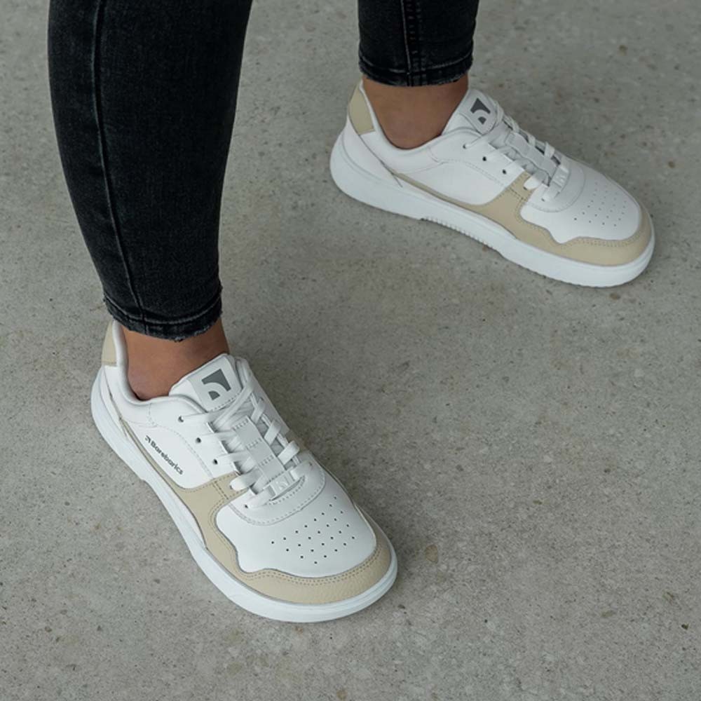 Zapatillas barefoot Barebarics Zing Blanco-Crema