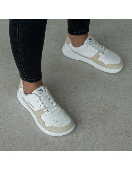Zapatillas barefoot Barebarics Zing Blanco-Crema