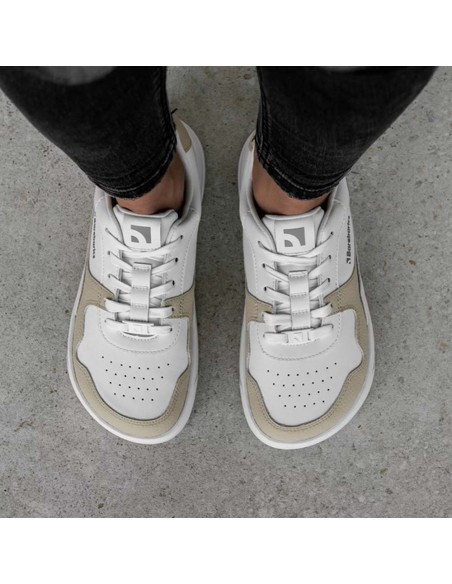 Zapatillas barefoot Barebarics Zing Blanco-Crema
