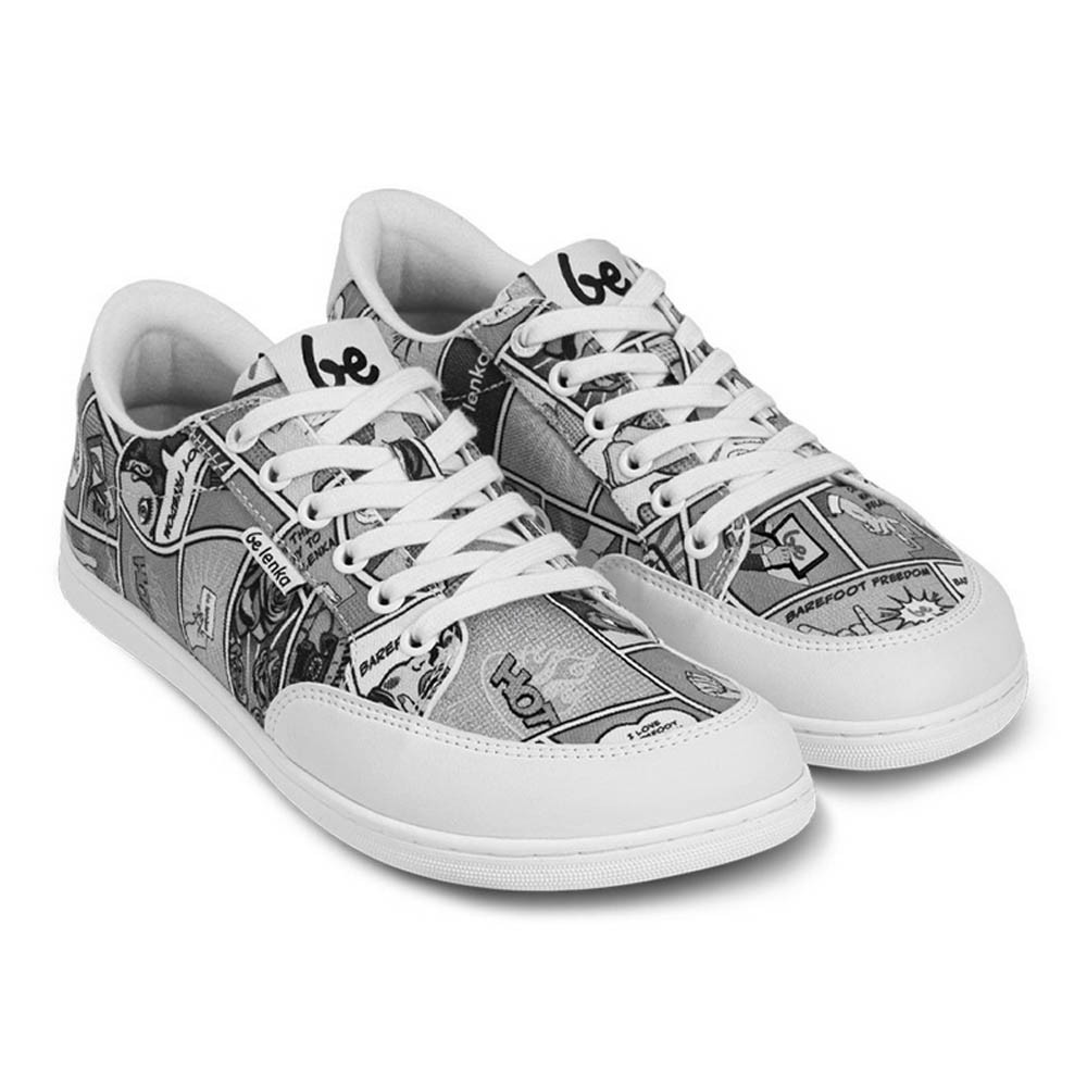 Zapatillas barefoot Be Lenka  Rebound Comics Negro-Blanco