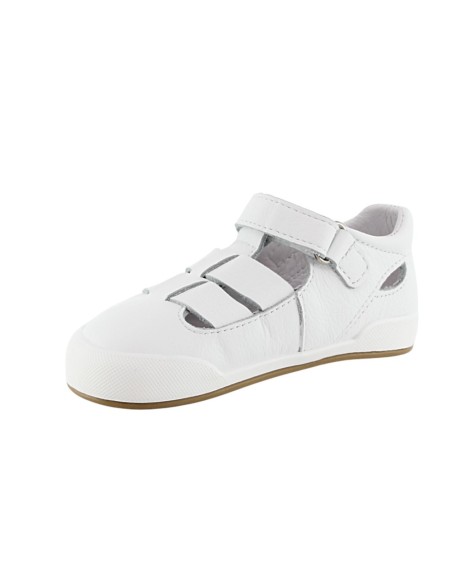 Sandalias cerradas barefoot Blanditos Oceano Blanco