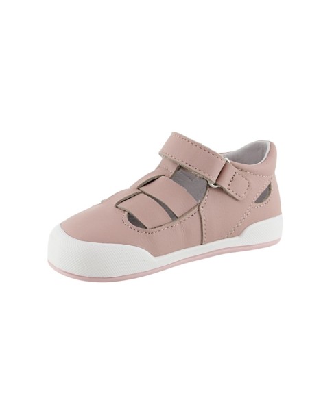 Sandalias cerradas barefoot Blanditos Oceano Rosa