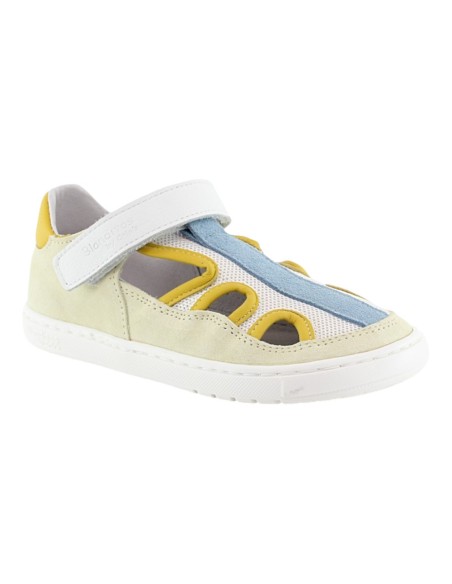 Sandalias cerradas barefoot Blanditos Multo amarillo