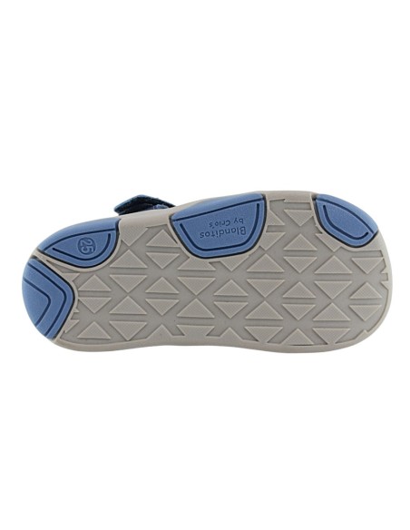 Sandalia deportiva barefoot Blanditos Olimpo Azul