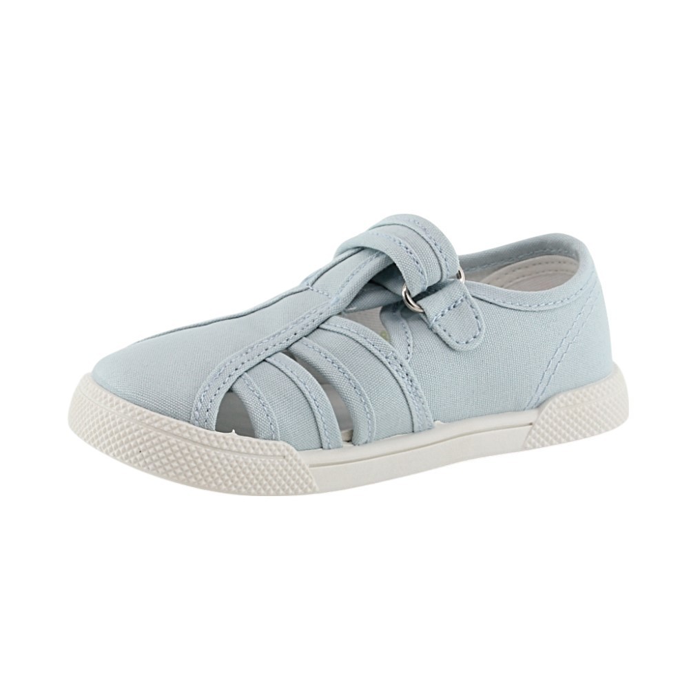 Sandalias de lona respetuosas Blanditos Mango Celeste