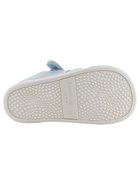 Sandalias de lona respetuosas Blanditos Mango Celeste