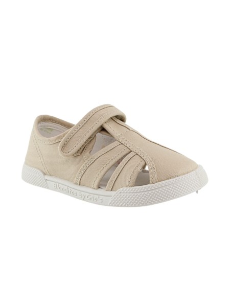 Sandalias de lona respetuosas Blanditos Mango Beige