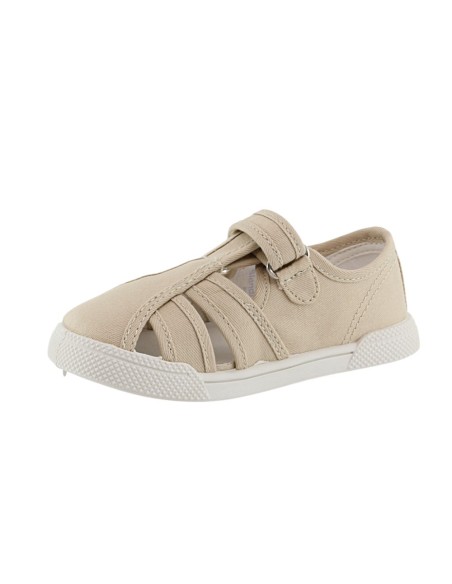 Sandalias de lona respetuosas Blanditos Mango Beige