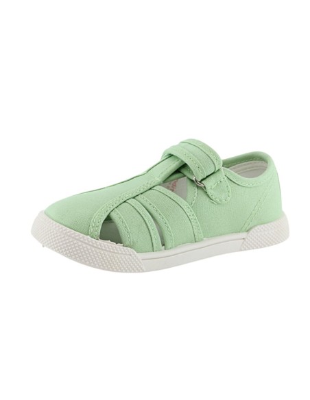 Sandalias de lona respetuosas Blanditos Mango Verde