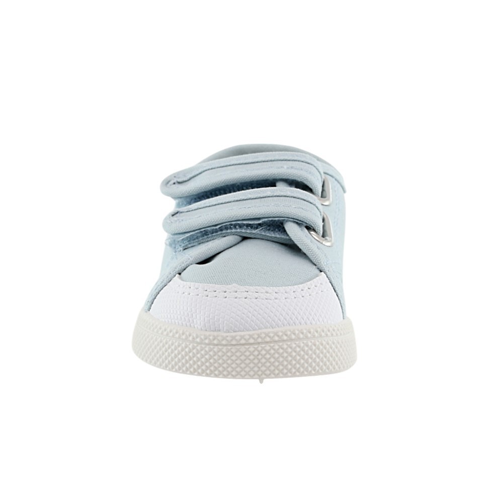 Zapatillas barefoot de lona Blanditos Coco Azul celeste