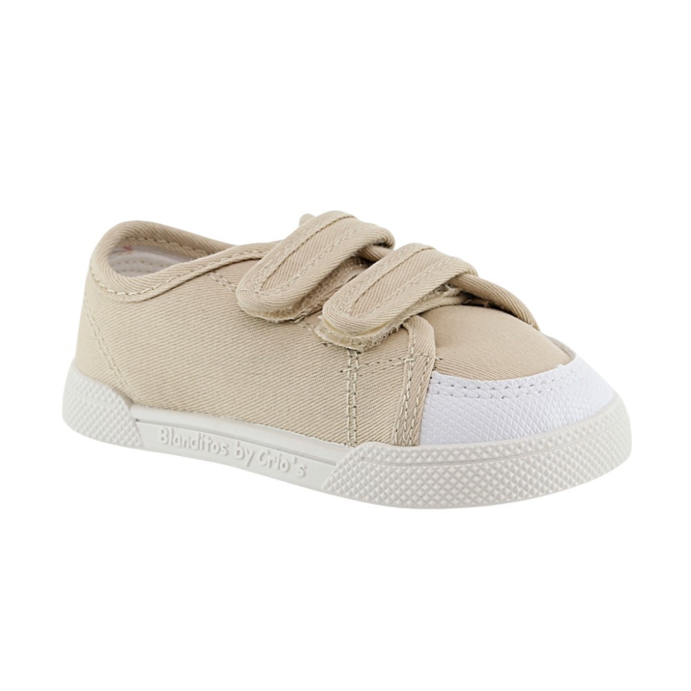 Zapatillas barefoot de lona Blanditos Coco Beige