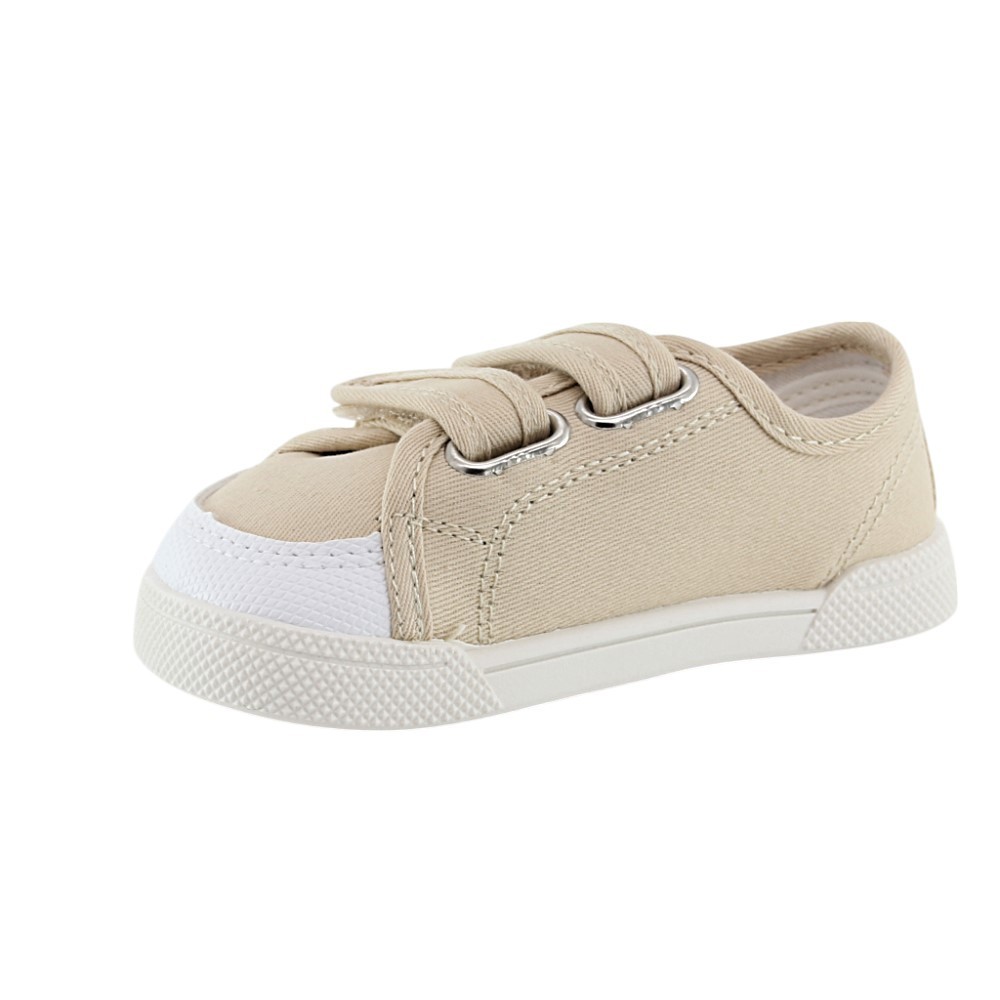 Zapatillas barefoot de lona Blanditos Coco Beige