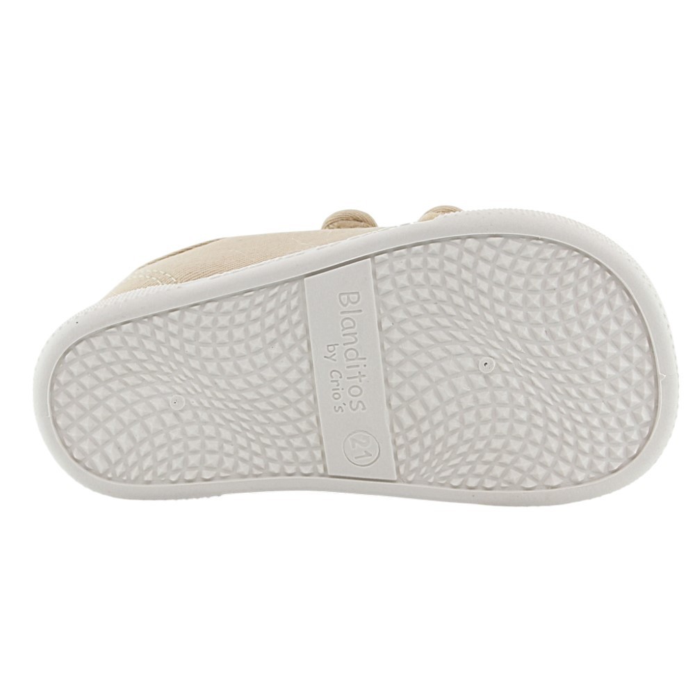 Zapatillas barefoot de lona Blanditos Coco Beige