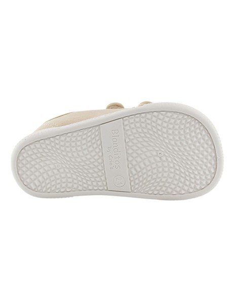 Zapatillas barefoot de lona Blanditos Coco Beige