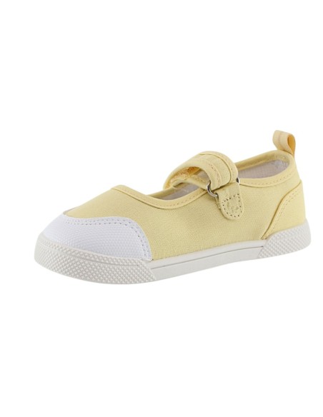 Merceditas de lona barefoot Blanditos Fresa Amarillo