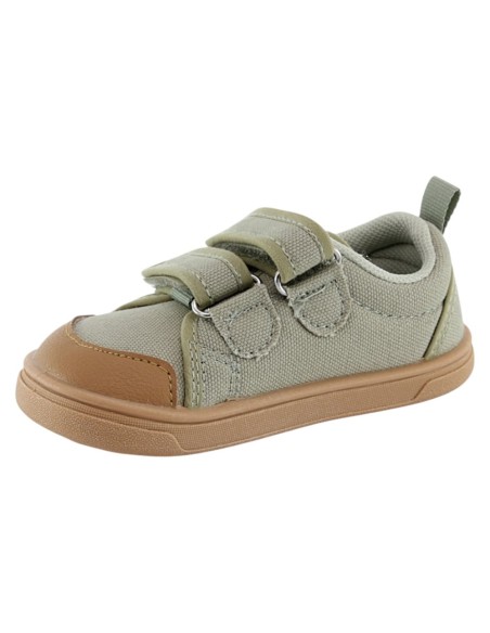 Zapatillas de lona barefoot Blanditos Koi Kaki