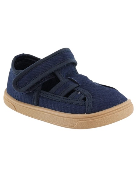 Sandalias de lona barefoot Blanditos Molly Navy