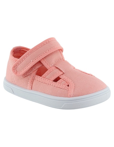Sandalias de lona barefoot Blanditos Molly Coral