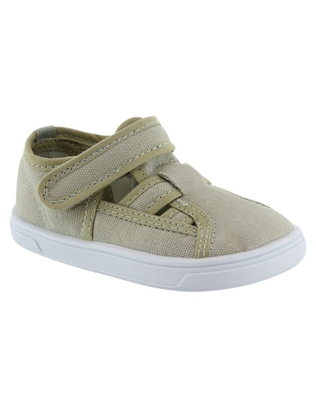 Sandalias de lona barefoot Blanditos Molly Kaki