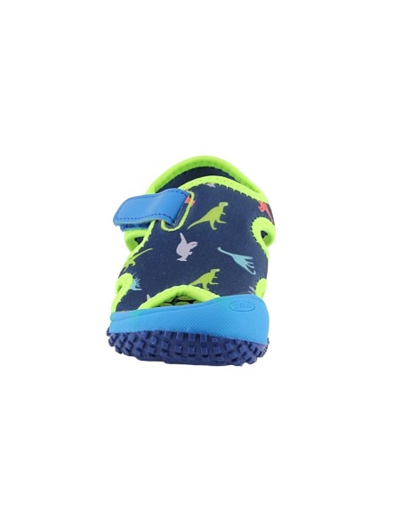 Sandalias de agua Bubble Kids Dinos Azul-Verde