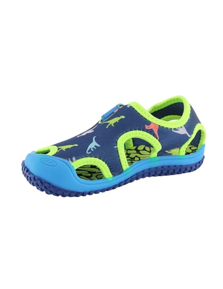 Sandalias de agua Bubble Kids Dinos Azul-Verde