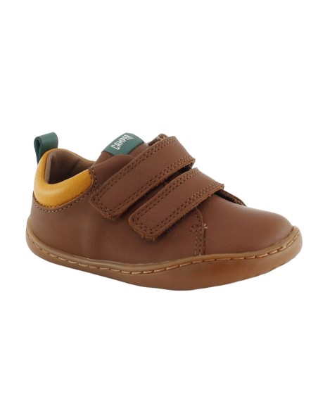 Zapatos Camper Kids Peu velcro Marrón