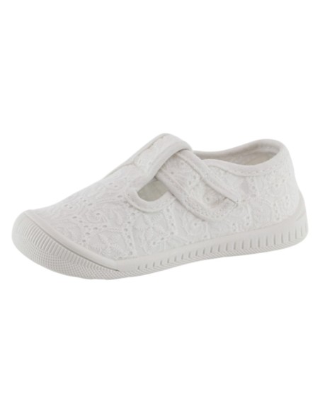 Zapatillas de lona abiertas Chicco Coddy Blanco