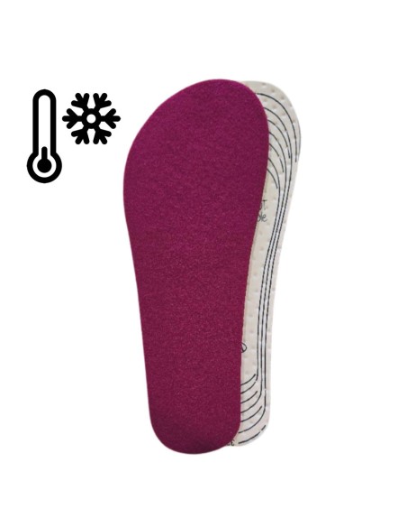 Plantillas infantiles Barefoot recortables invierno polar