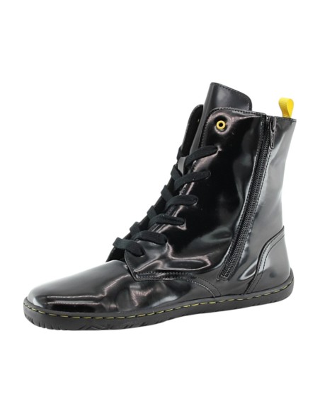 Botines Coqueflex barefoot Charol Negro suela Adam