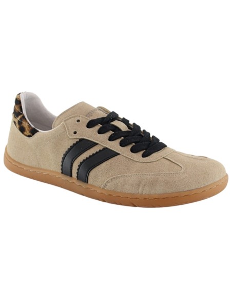 Zapatillas barefoot Coqueflex 4415 Piso Adam Marrón-Leopardo