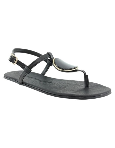 Sandalias barefoot 1566 Negro detalle