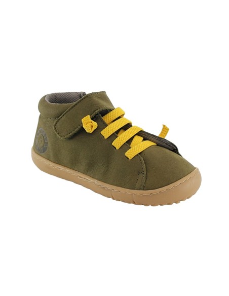 Zapatos abotinados barefoot Coqueflex 1531 Verde