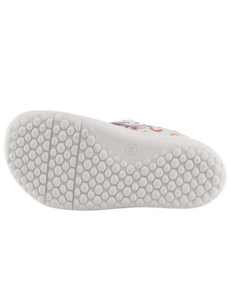 Sandalia respetuosa cerrada Coqueflex Blanco Multicolor