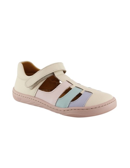 Sandalias barefoot cerradas Dispares Combi Pastel