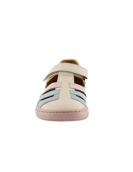 Sandalias barefoot cerradas Dispares Combi Pastel