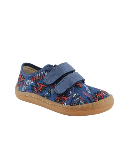 Zapatillas Barefoot Froddo Coches Azul