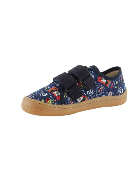 Zapatillas barefoot de lona Froddo Mar Azul