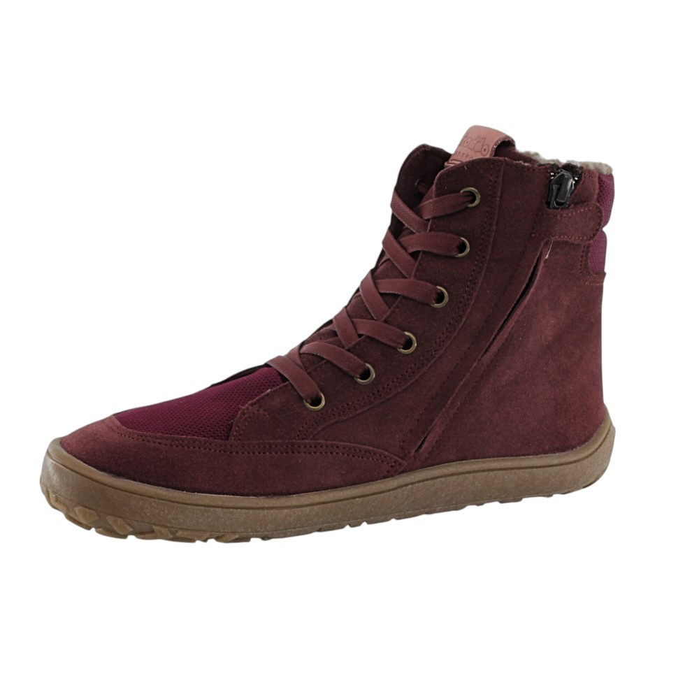 Botines barefoot impermeables Froddo Tex laces Granate