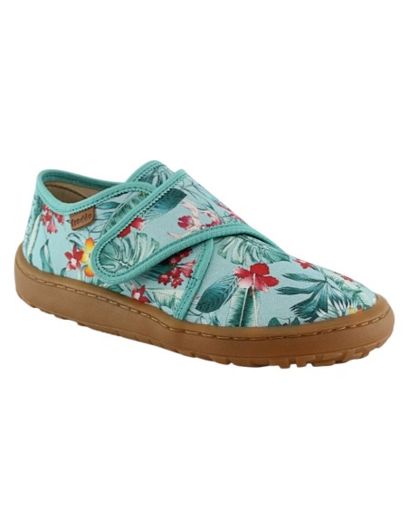 Zapatillas de lona barefoot Froddo Flores Menta