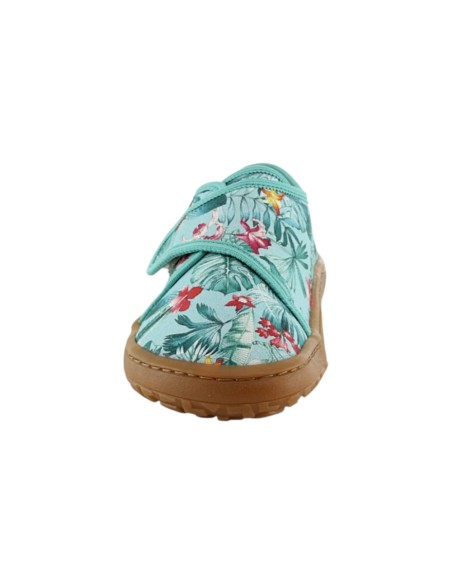 Zapatillas de lona barefoot Froddo Flores Menta