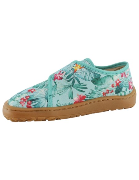 Zapatillas de lona barefoot Froddo Flores Menta