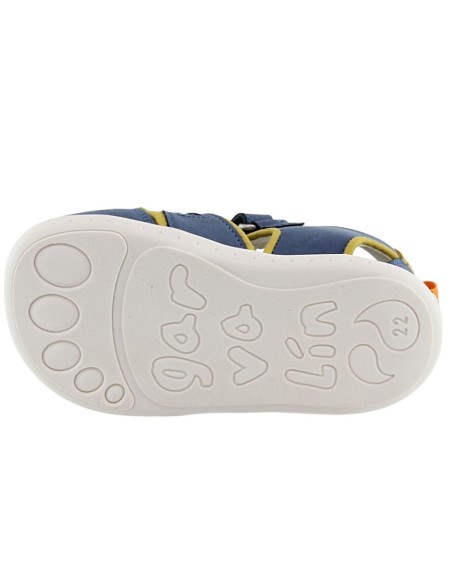 Sandalias respetuosas Garvalín 25236 Azul-Amarillo