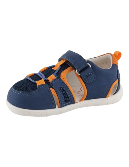 Sandalias cerradas Garvalin barefoot 252336 Azul