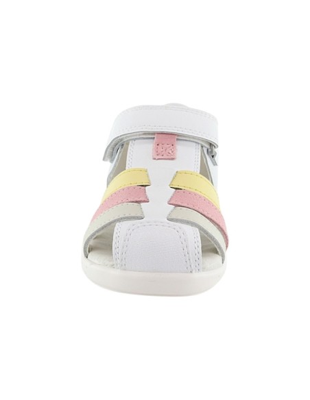 Sandalias barefoot Garvalín 262325 Blanco-Rosa