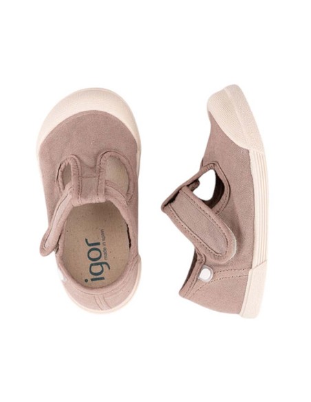 Calzado barefoot de lona Igor Pepito Cacao