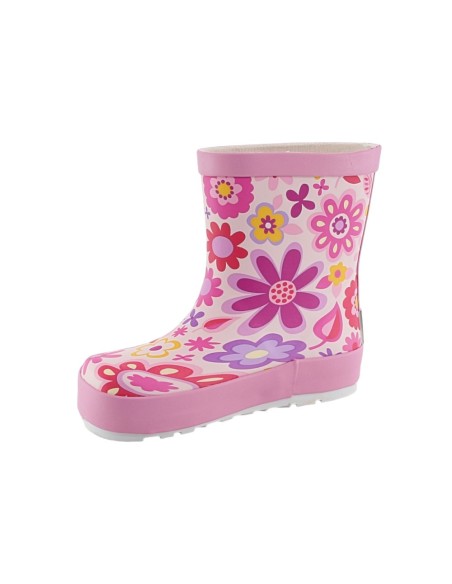 Botas de agua BAREFOOT Koel Flowers Fucsia