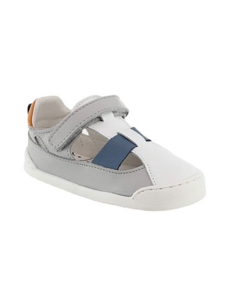 Sandalias respetuosas Mustang Free Blanco-Gris