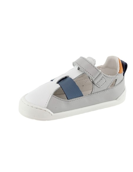 Sandalias respetuosas Mustang Free Blanco-Gris