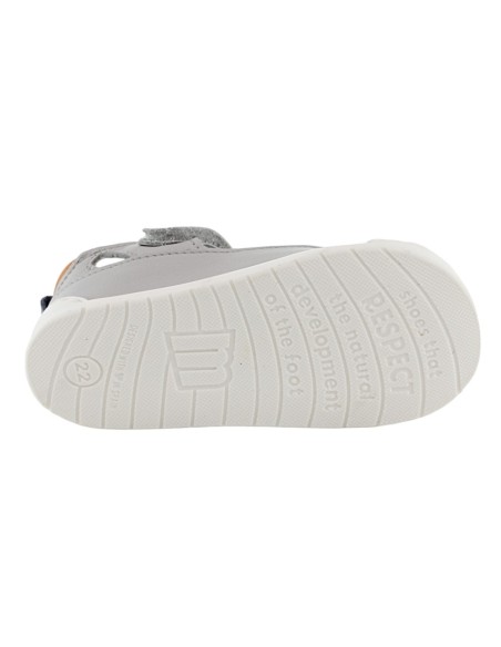 Sandalias respetuosas Mustang Free Blanco-Gris